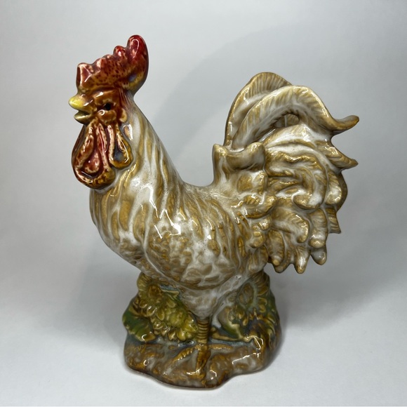 Hen & Rooster Decorative Ceramic Figures 6-6.5” Unbranded - Picture 6 of 14